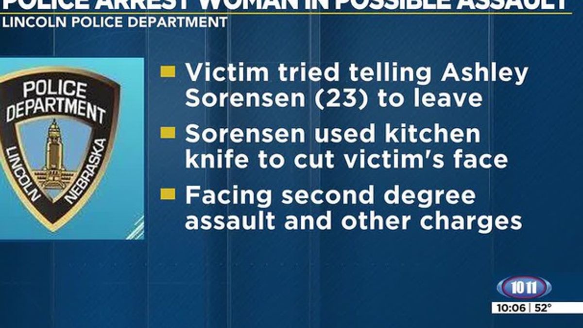 Lincoln woman arrested after being accused of cutting man’s face with ...