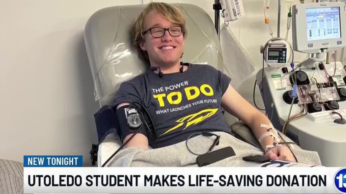 UToledo student makes life-saving donation to stranger in need ...