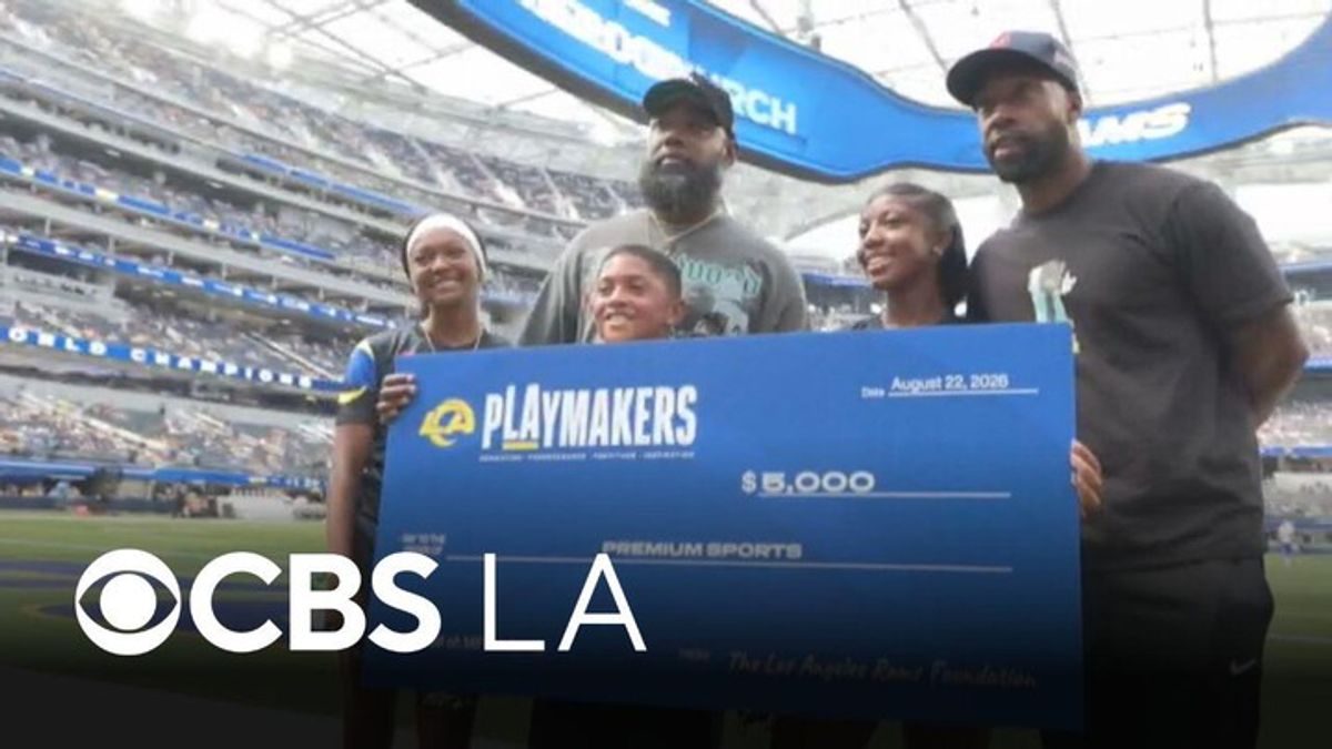 LA Rams surprise high school coach Mil'Von James with Super Bowl ...