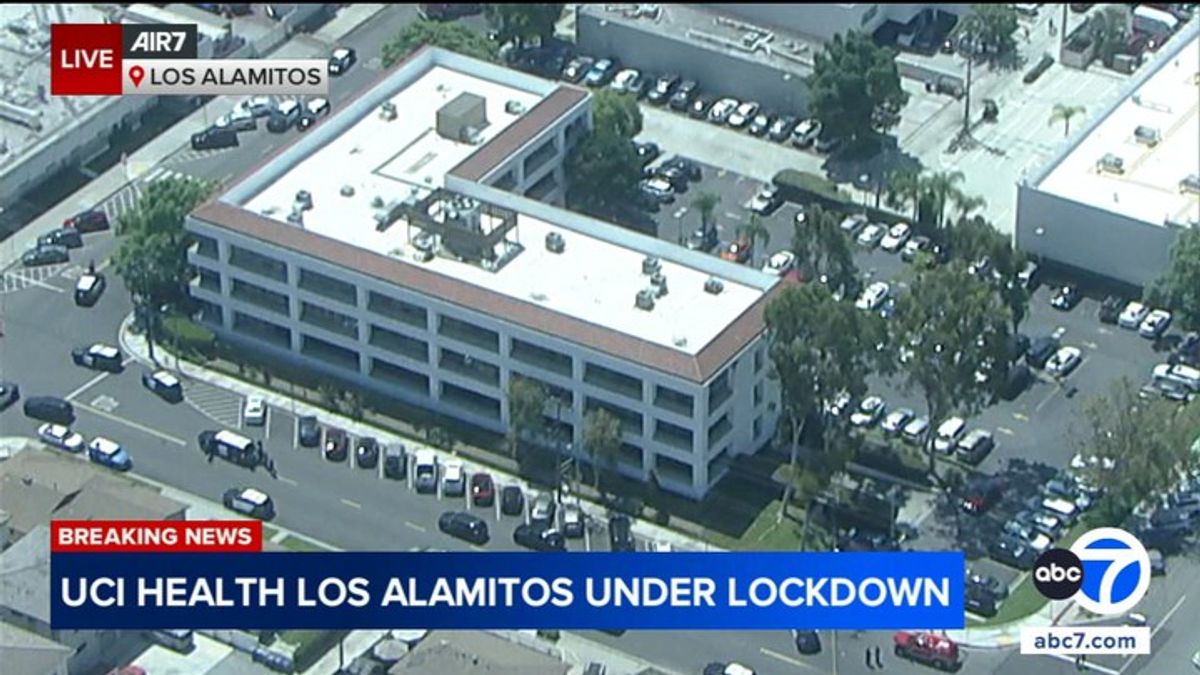 Machete-wielding man confronted by police at UCI Health in Los Alamitos ...