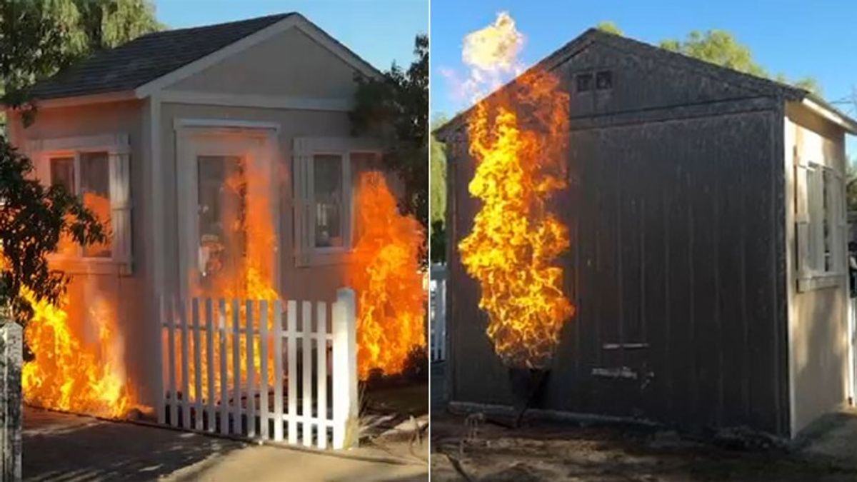 New Wildfire Guardian spray gives 90% fire protection for homes, can be ...