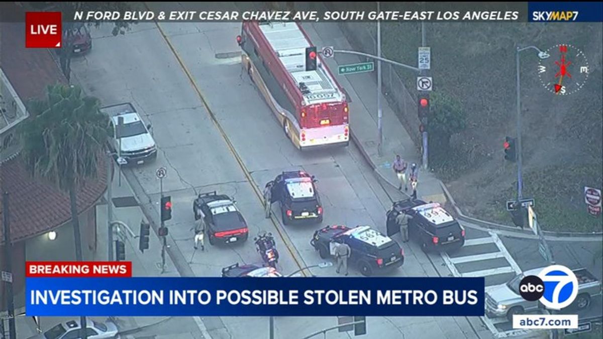 1 detained in investigation involving Long Beach Transit bus in East ...