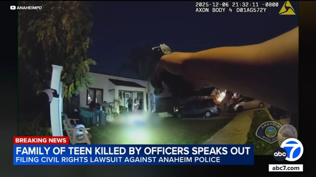 Family of teen shot and killed by Anaheim police files claims against ...