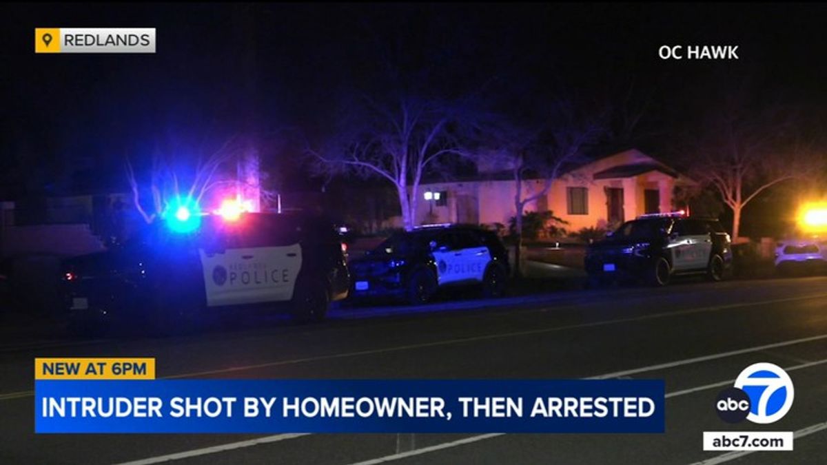 Homeowner shoots intruder during attempted robbery in Redlands, police ...