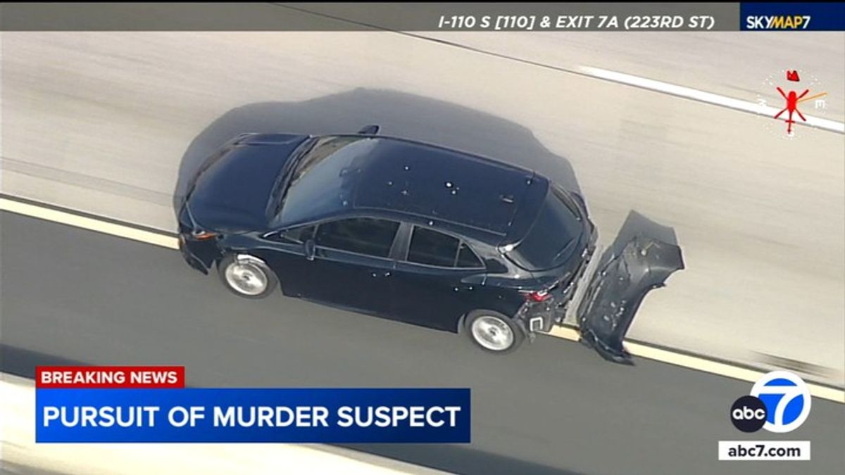 Murder suspect leads LAPD on high-speed chase through South Los Angeles ...