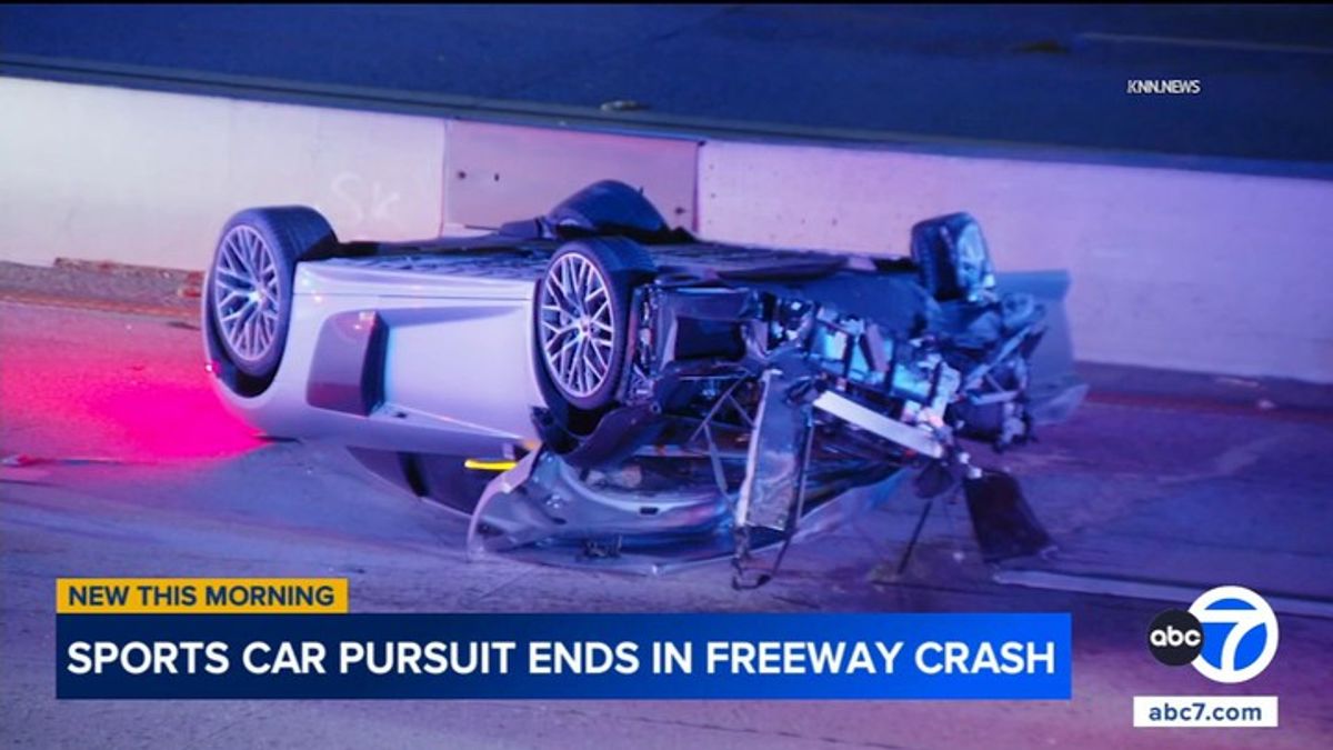 Chase ends in rollover crash on 134 Freeway in Burbank | Haystack News