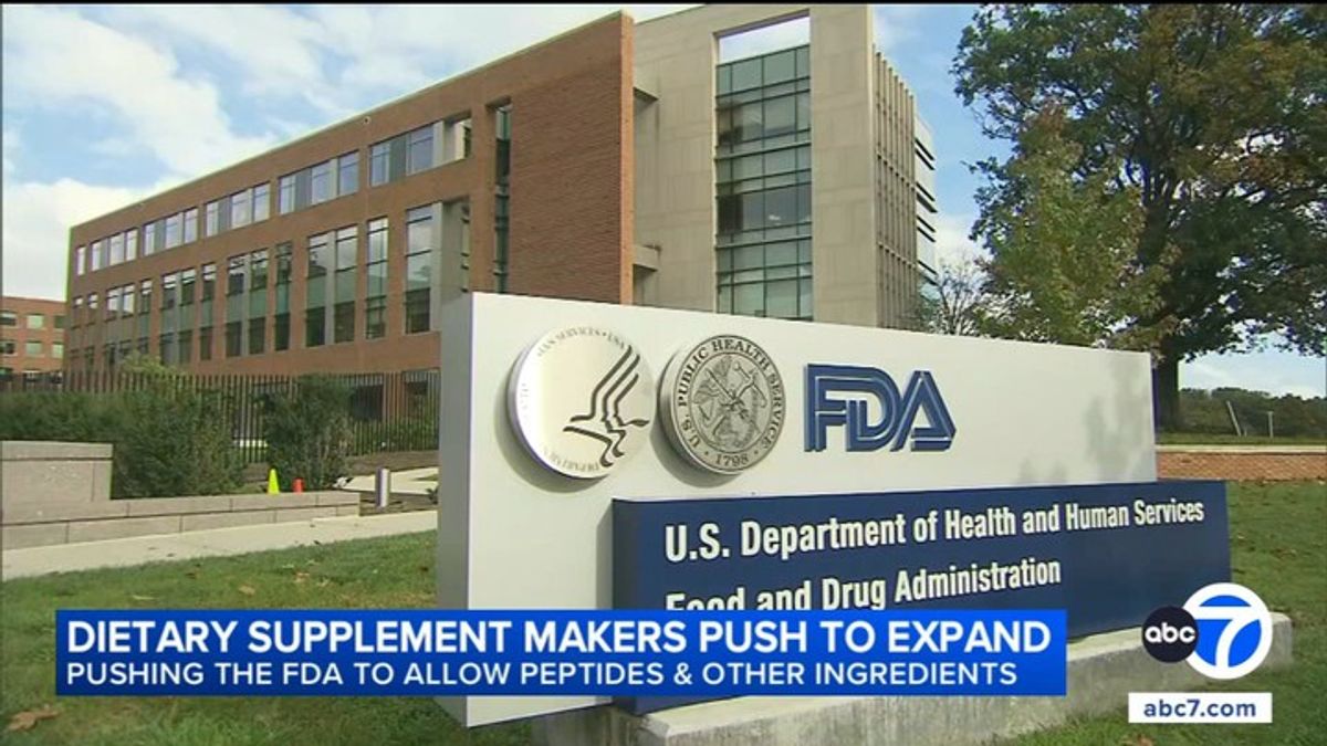 Dietary supplement makers push the FDA to allow peptides and other new ...