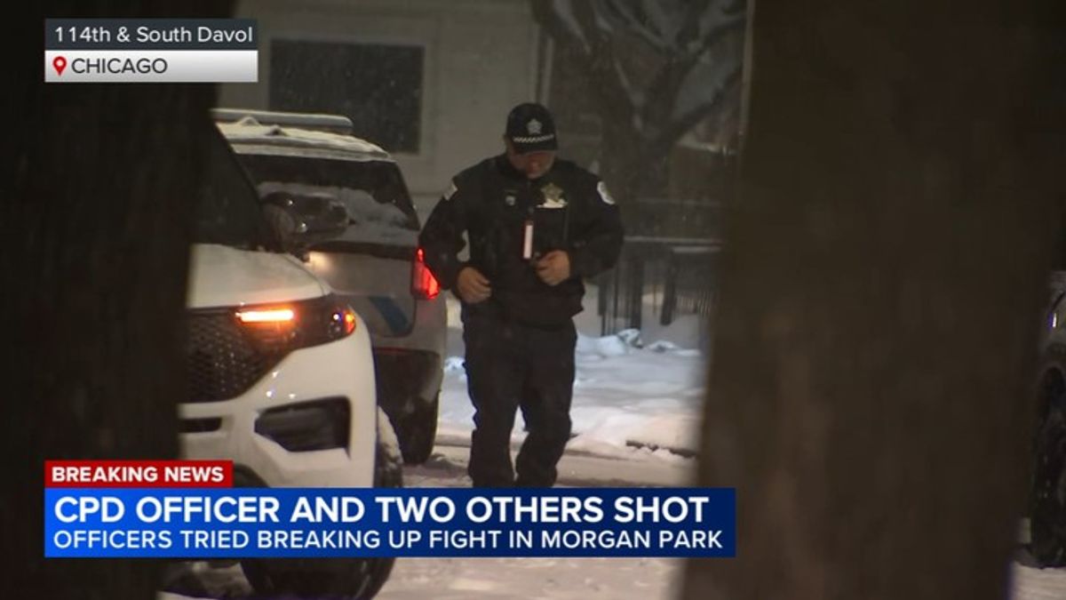 Chicago police officer shot in vest, 2 others injured in exchange of ...