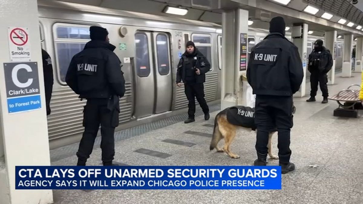 Riders react to CTA plan replacing security guards with police officers ...