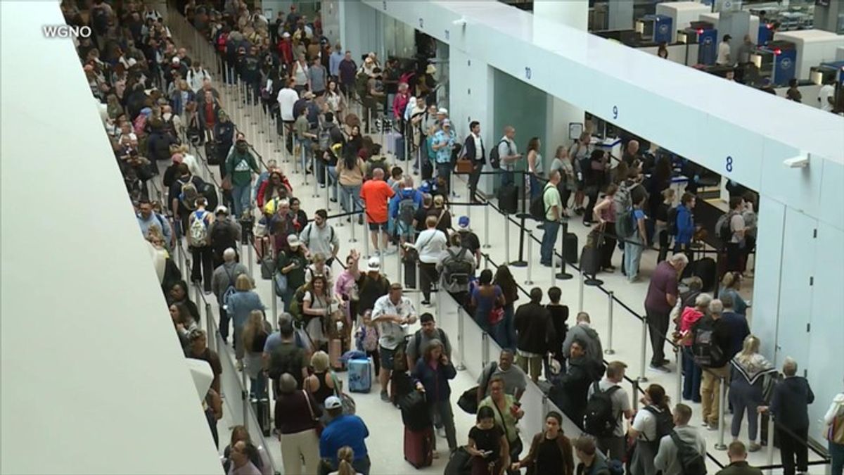 TSA security lines stretch for hours amid partial government shutdown ...