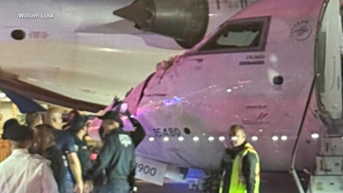 2 planes clip each other after hard landing at LGA | Haystack News