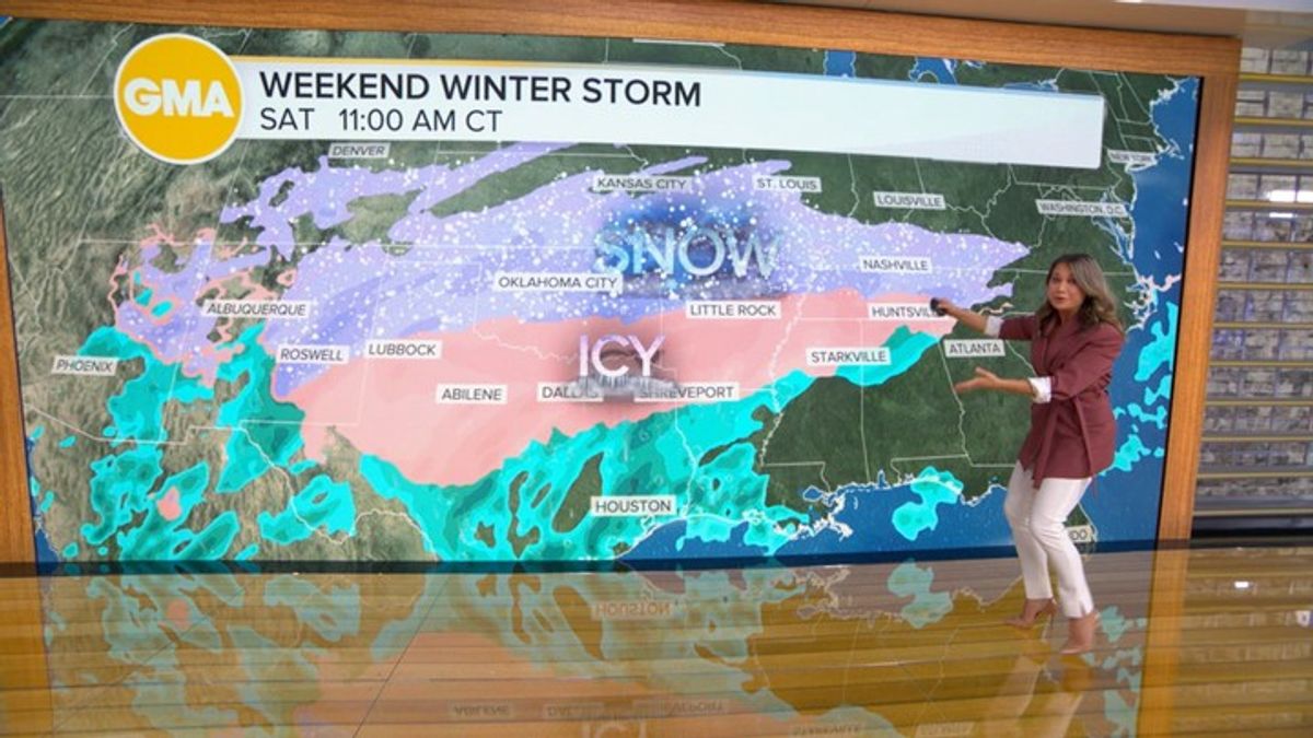 Bitter cold continues as major winter storm takes aim at South ...