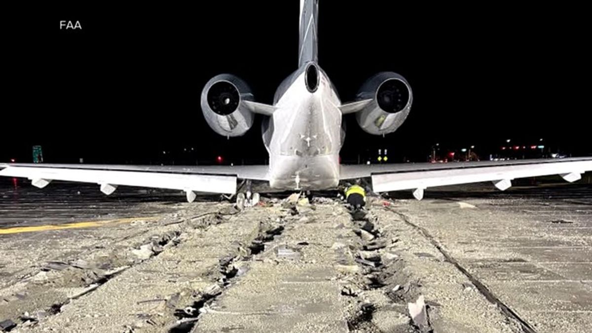 Jet stopped from overshooting runway near busy road | Haystack News