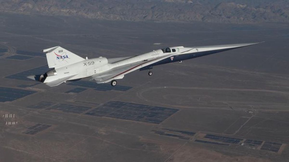 NASA's experimental quiet jet hits supersonic speed for the first time ...