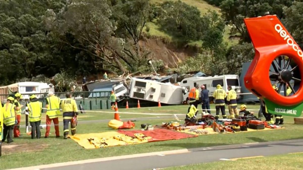 Rescuers search for survivors after landslide at New Zealand campsite ...