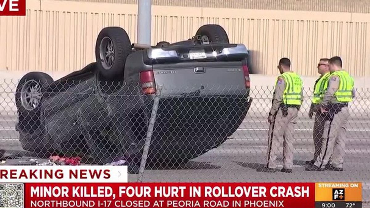 Child dies after rollover crash on I-17 in north Phoenix | Haystack News