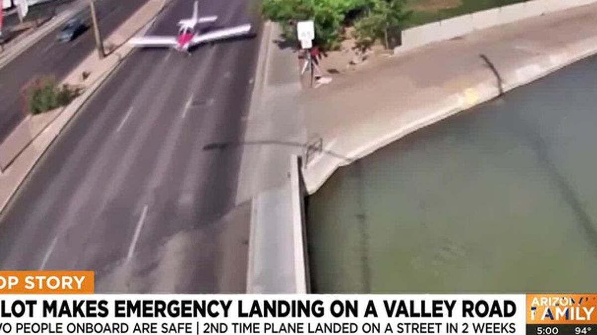Witness describes emergency Mesa plane landing on Main Street ...