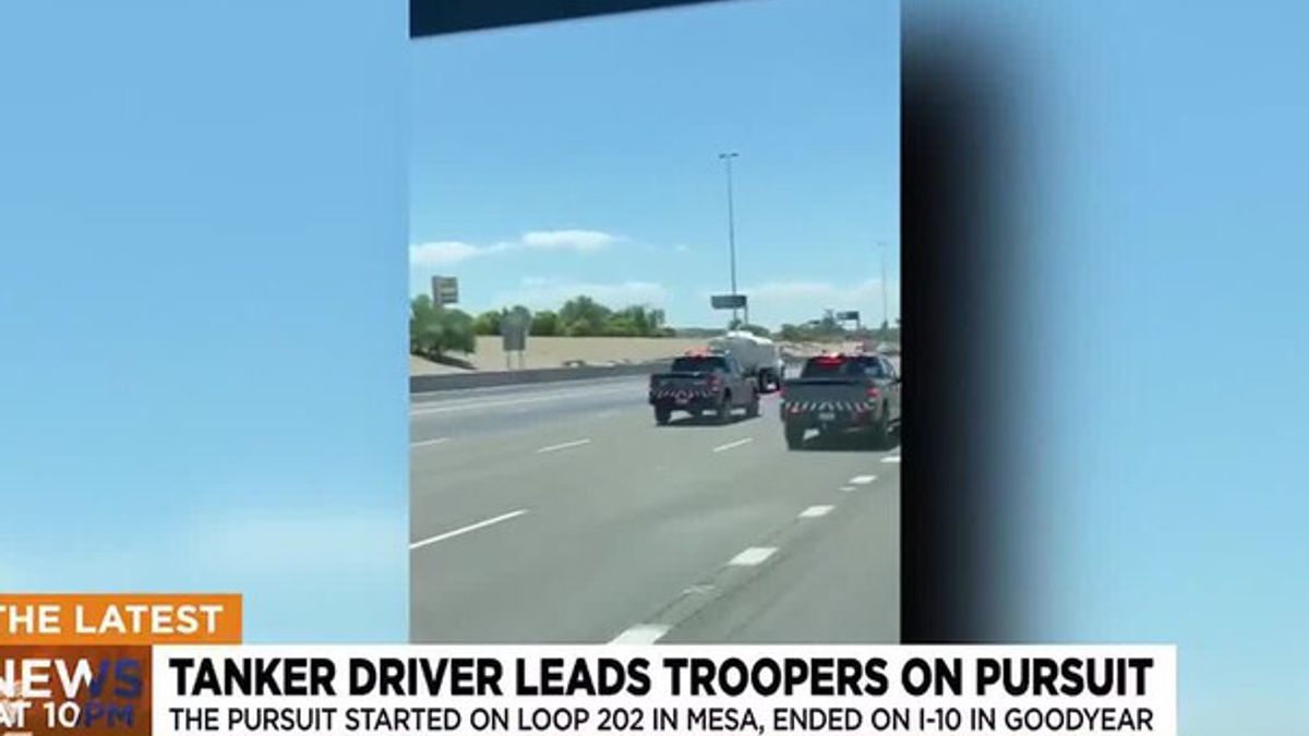 Tanker driver leads DPS on freeway chase, arrested for DUI | Haystack News