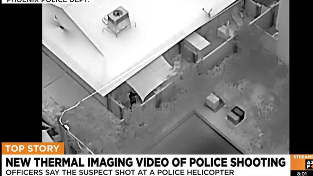 New thermal video shows shots fired at Phoenix police helicopter ...