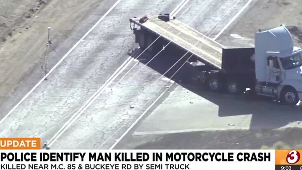 MCSO IDs motorcyclist killed in crash involving semi near Buckeye ...