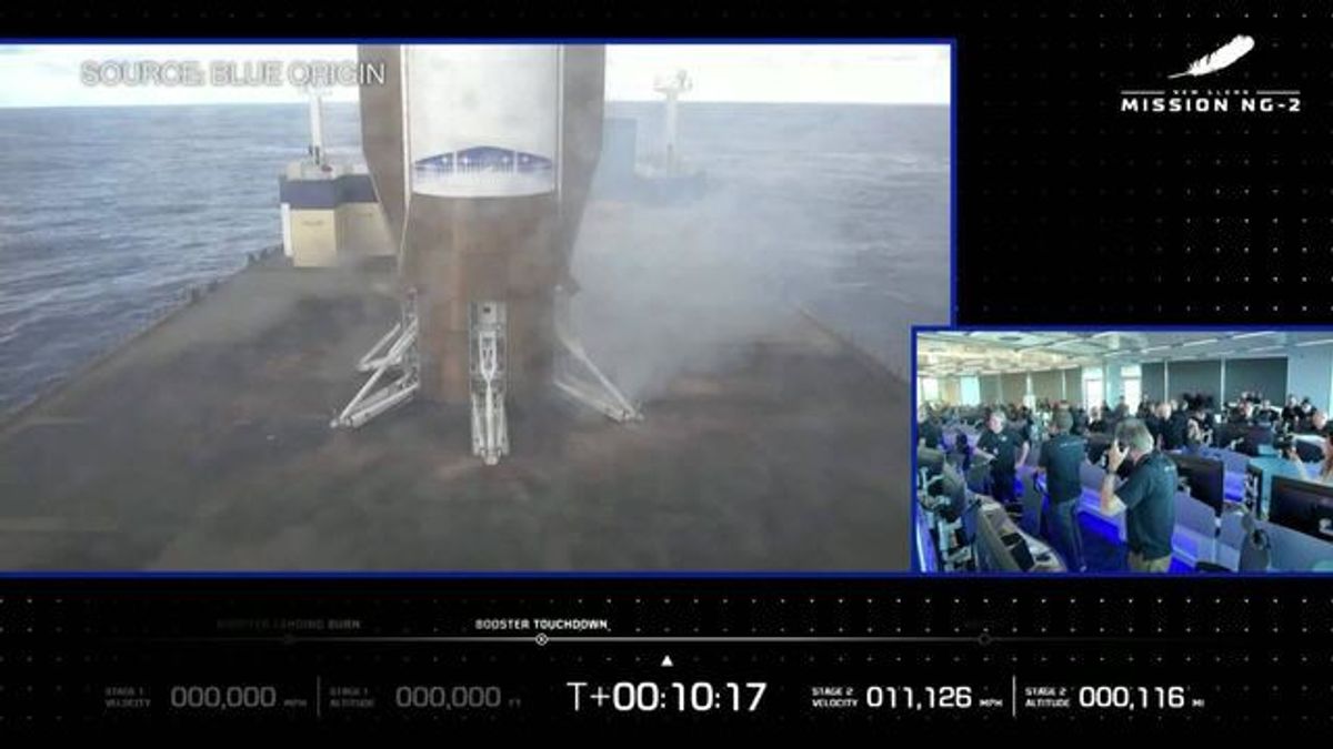 Bezos' Blue Origin Nails Rocket Booster Landing in Atlantic | Haystack News