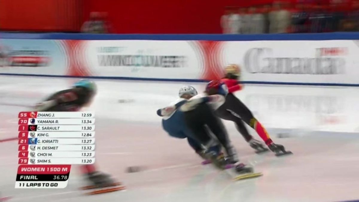 Moncton's Courtney Sarault wins 1,500m gold for 3rd medal at Short ...
