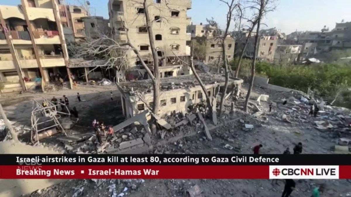 Israeli airstrikes in Gaza kill at least 80, according to Gaza Civil ...