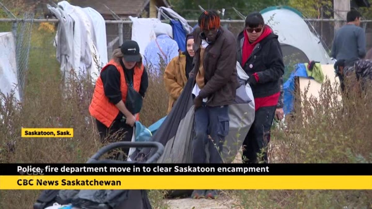 Police, fire department move in to clear Saskatoon encampment ...