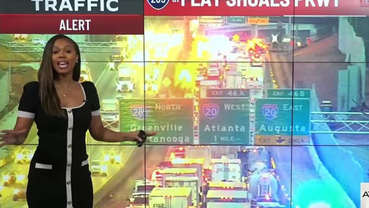 All lanes blocked on I-285 northbound in DeKalb County due to crash ...