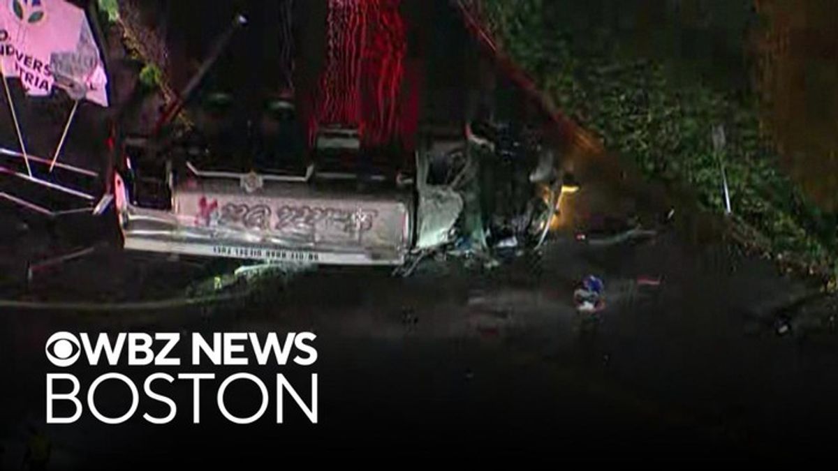 Oil tanker rolls over on Route 1 in Danvers, shutting down highway ...