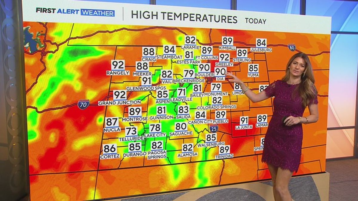 Temperatures soaring to record levels across Colorado with highs in the ...