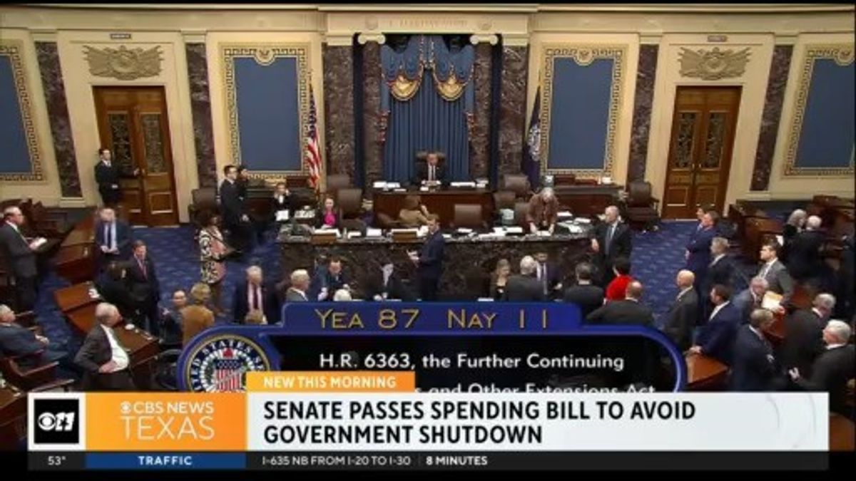 Senate passes spending bill to avoid government shutdown | Haystack News