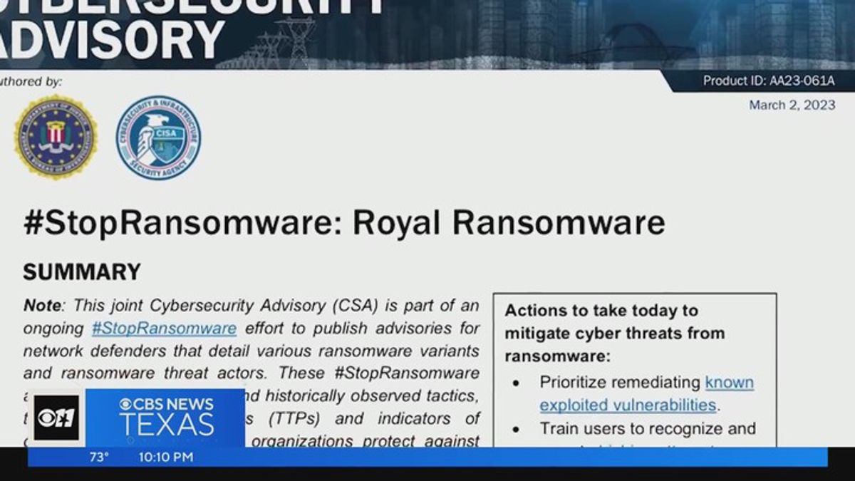 Royal ransomware group threatens to release sensitive information from ...