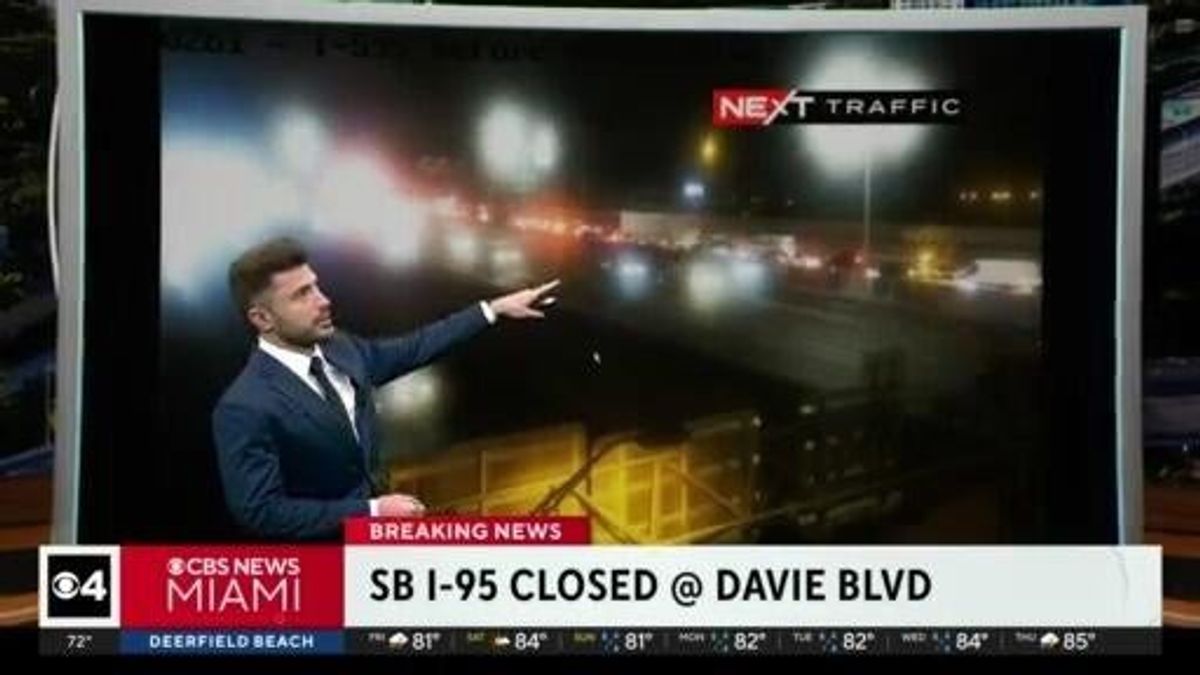 Southbound I-95 shut down near Fort Lauderdale after crash with ...