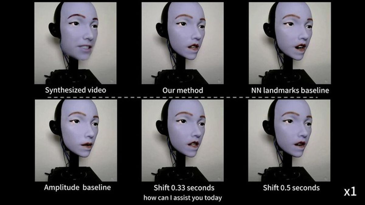 Lip-Syncing Robot Face Introduces Itself | Haystack News