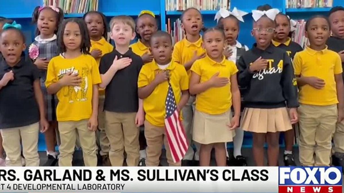 The Pledge Mrs. Garland's and Ms. Sullivan's Class at Just 4 | Haystack ...