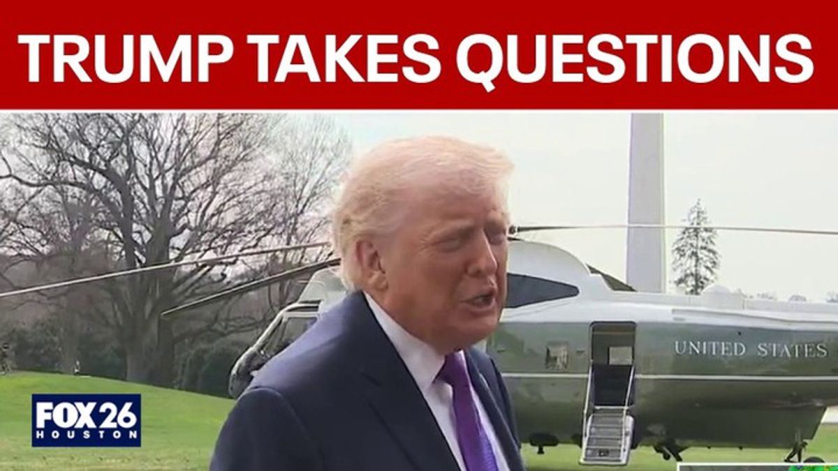 President Trump answers reporter questions today | Haystack News