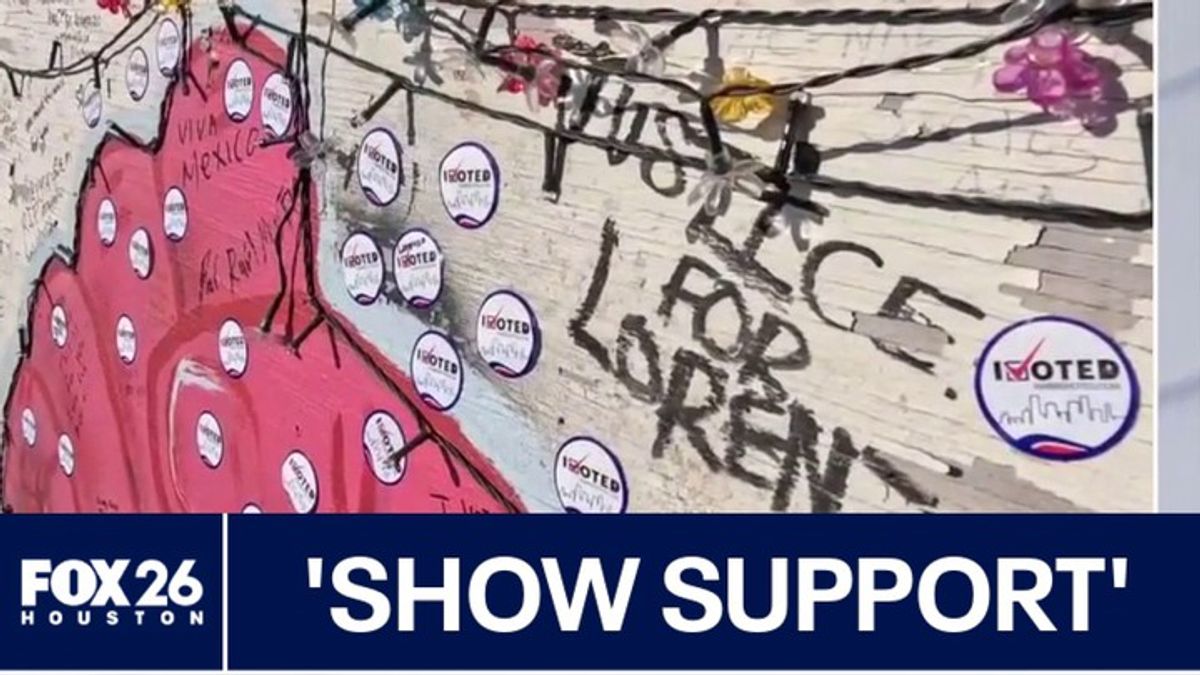 Houston voters leave stickers on memorial for man killed by ICE ...