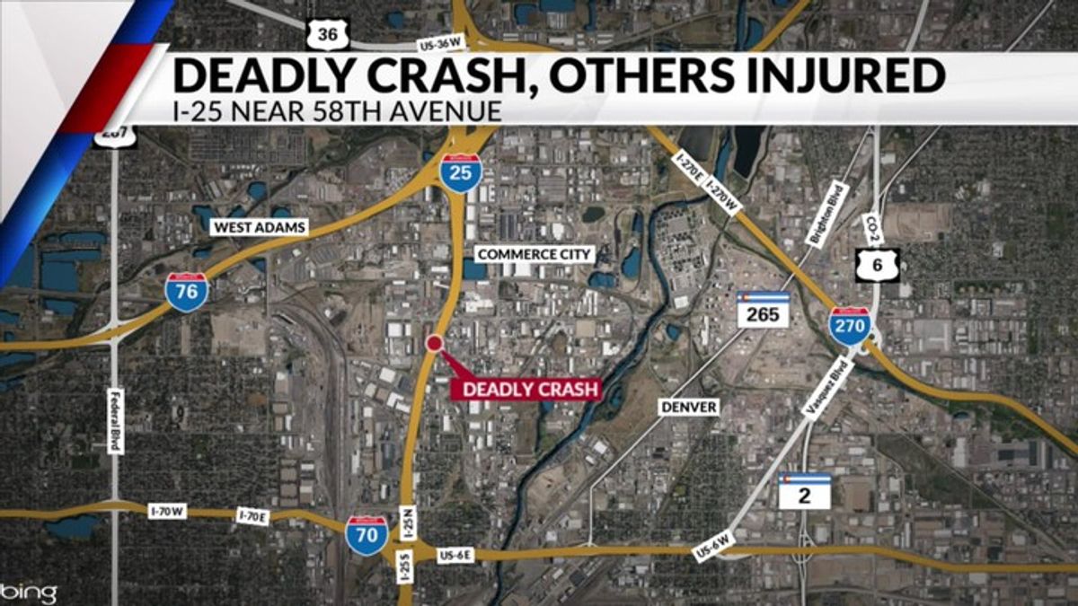 1 dead after overnight multi-vehicle crash on Interstate 25 at East ...