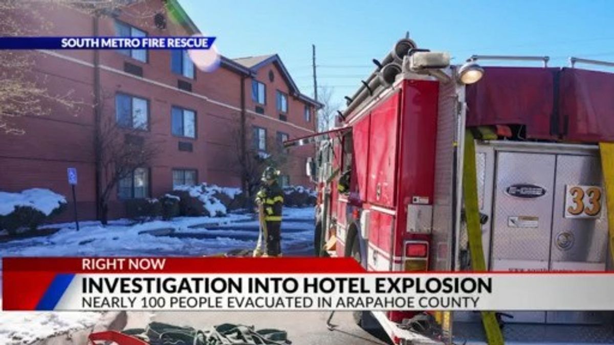Nearly 100 people evacuated, displaced from Centennial hotel after fire ...