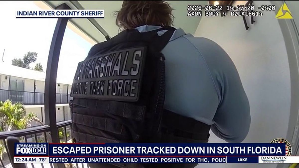 Body cam footage shows escaped prisoner tracked to South Florida ...