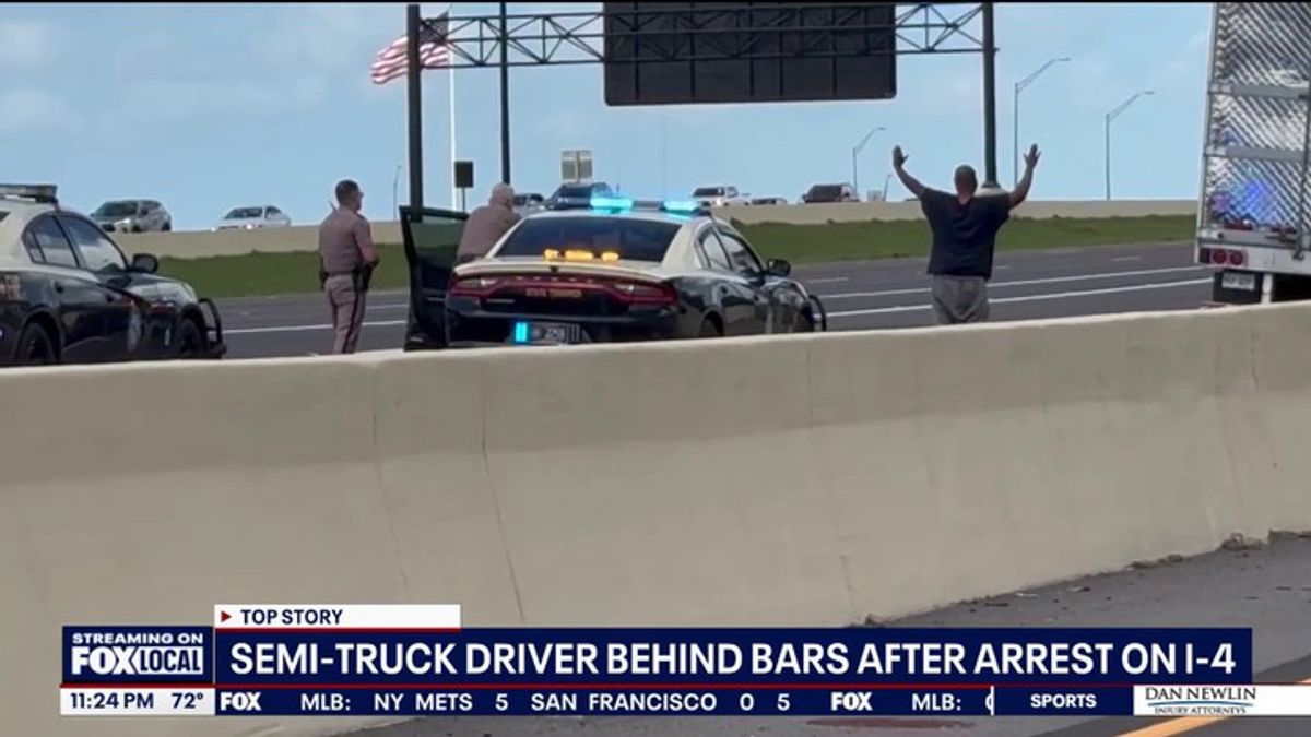 FHP: Semi truck driver arrested after false bomb threat shuts down I-4 ...