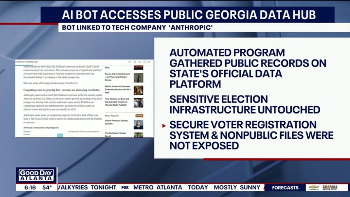 AI bot reportedly accesses Georgia voter files | Haystack News