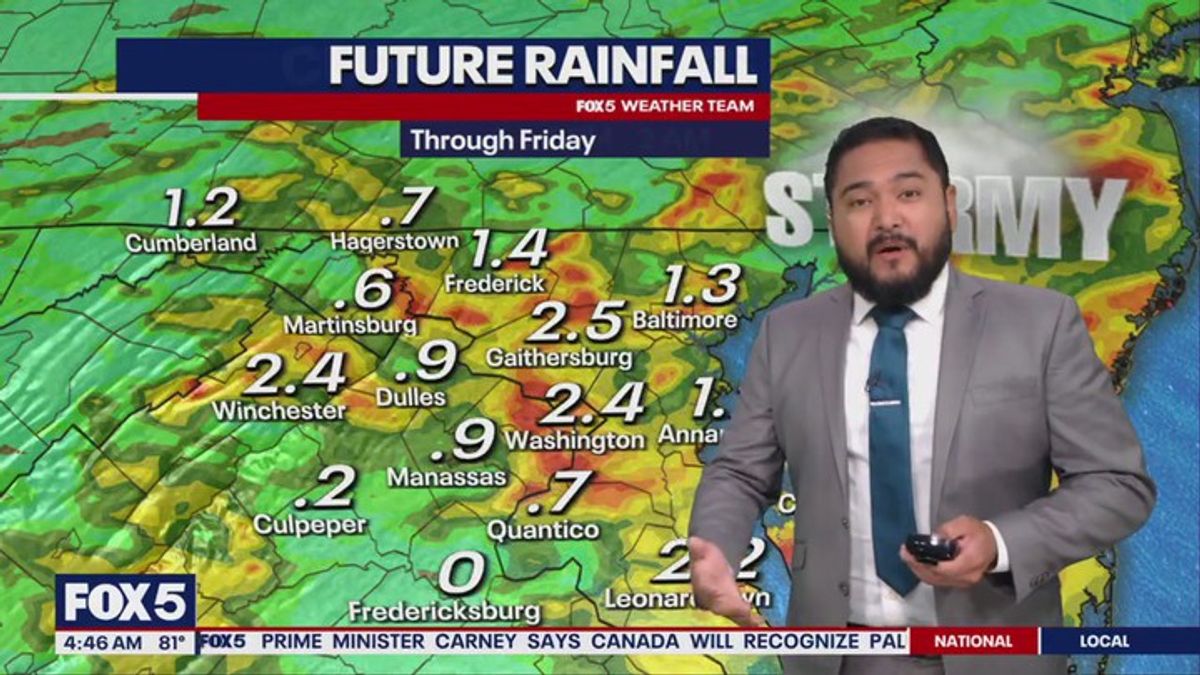 Flood Watch in effect across DC region Thursday | Haystack News
