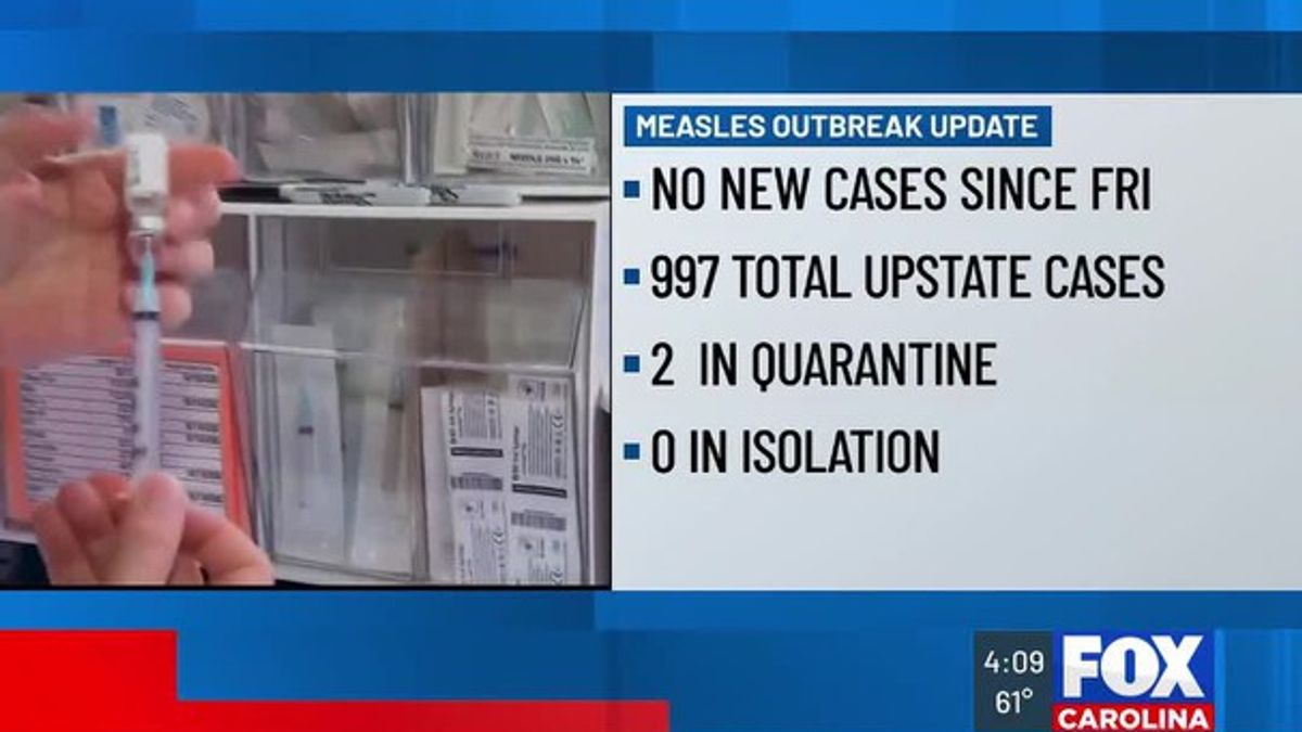 Officials: Upstate measles outbreak could end in less than a month ...