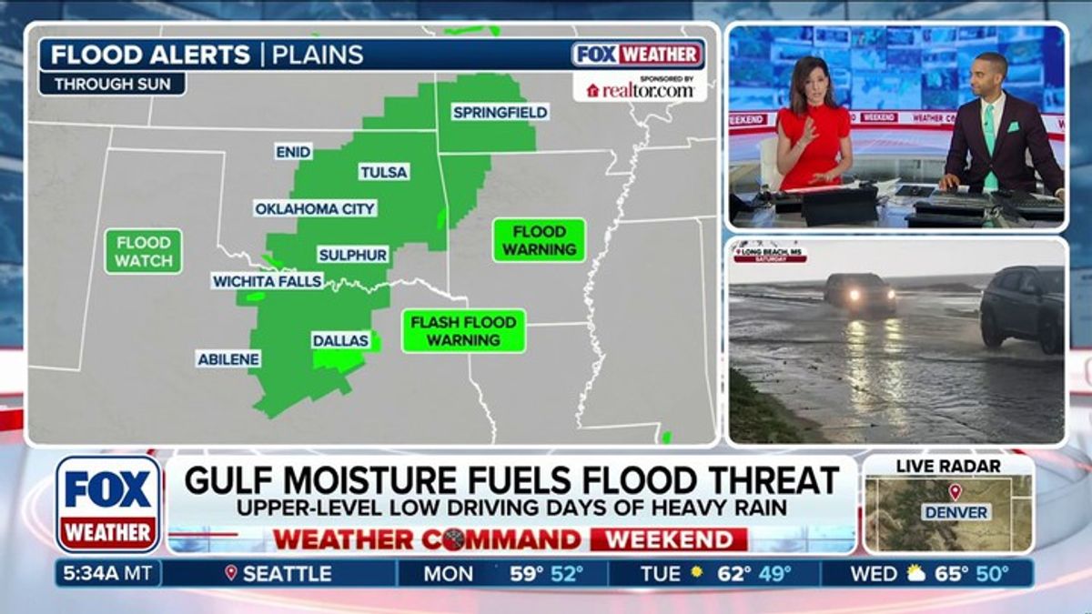 Flood Watch issued for millions as heavy rain continues to drench the ...