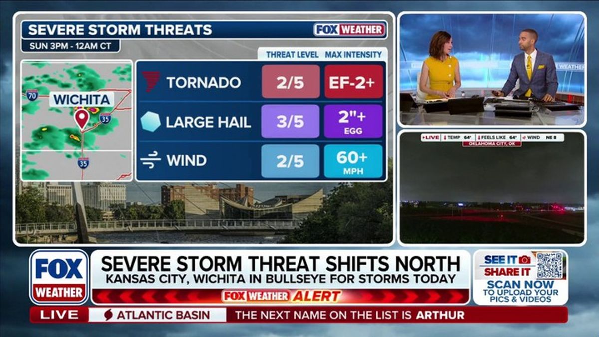 Over 30 million at risk across Plains as large hail and possible strong ...