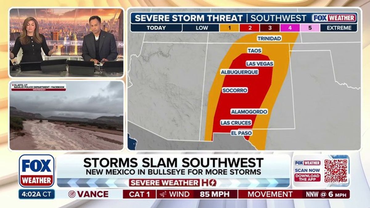 Southwest faces another round of severe weather, flash flooding after ...