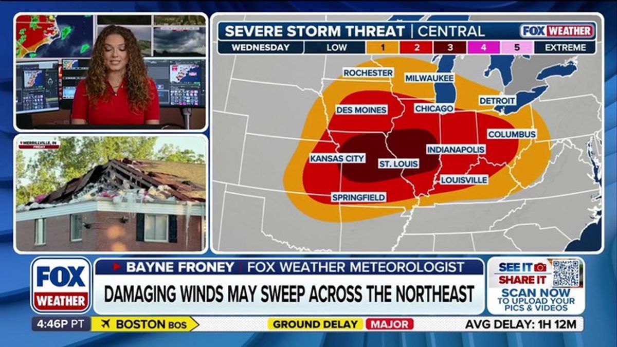 Another round of severe storms target the Midwest and Northeast ...