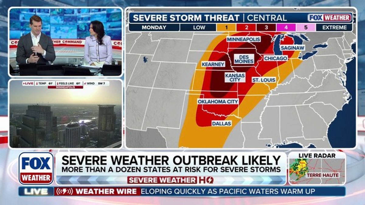 Dangerous severe outbreak likely across Central US into early next week ...